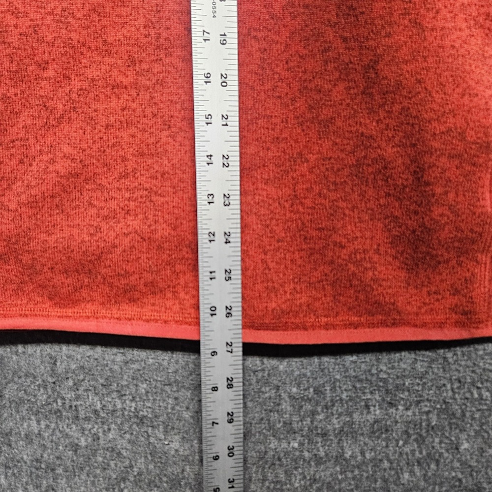 Southern Tide Fleece Vest Mens Medium Orange Heathered Full Zip Chest Pocket - Picture 7 of 8